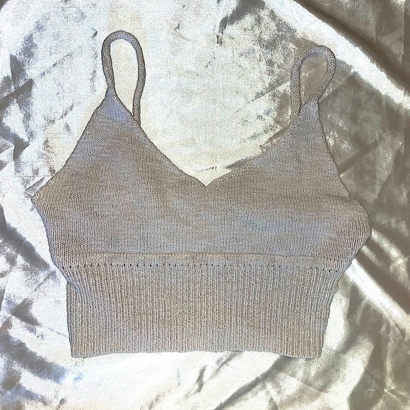 White Crop Top - Picture 1 of 2